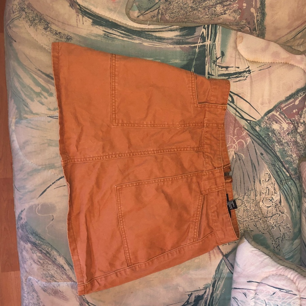 Orange Mini skirt